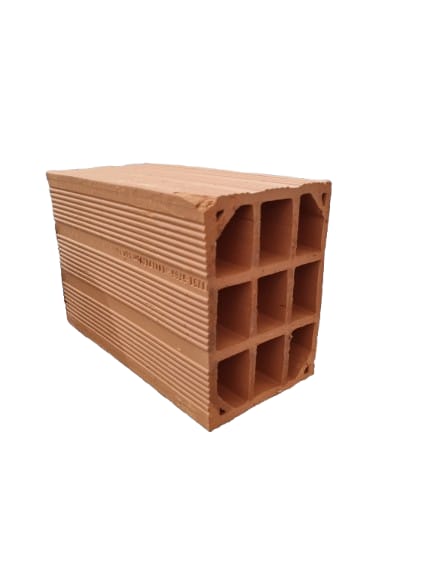 Bloco de Vedação 9 furos 14x19x29 cm - Blocão, sassazão - Cerâmica Futura Tatuí