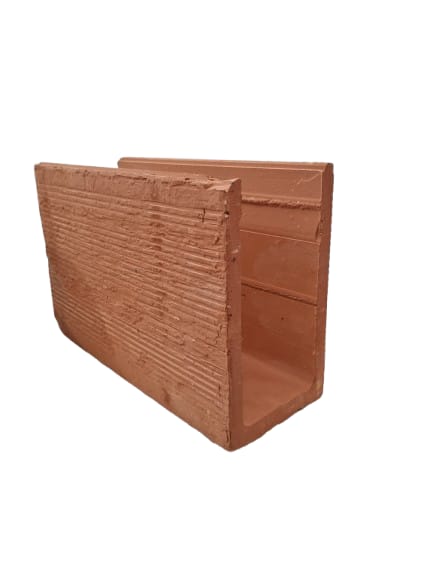 Canaleta 11,5x19x29 cm - Baldrames, vergas e contravergas - Cerâmica Futura Tatuí